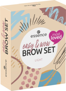 essence easy & WOW brow set light