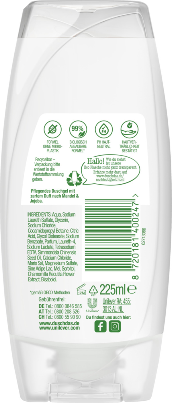 Bild 2 von duschdas Duschgel Care Mandel Jojoba