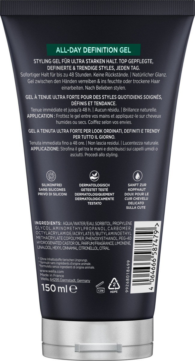 Bild 2 von Wella Wellaflex Men All-Day Definition Haargel