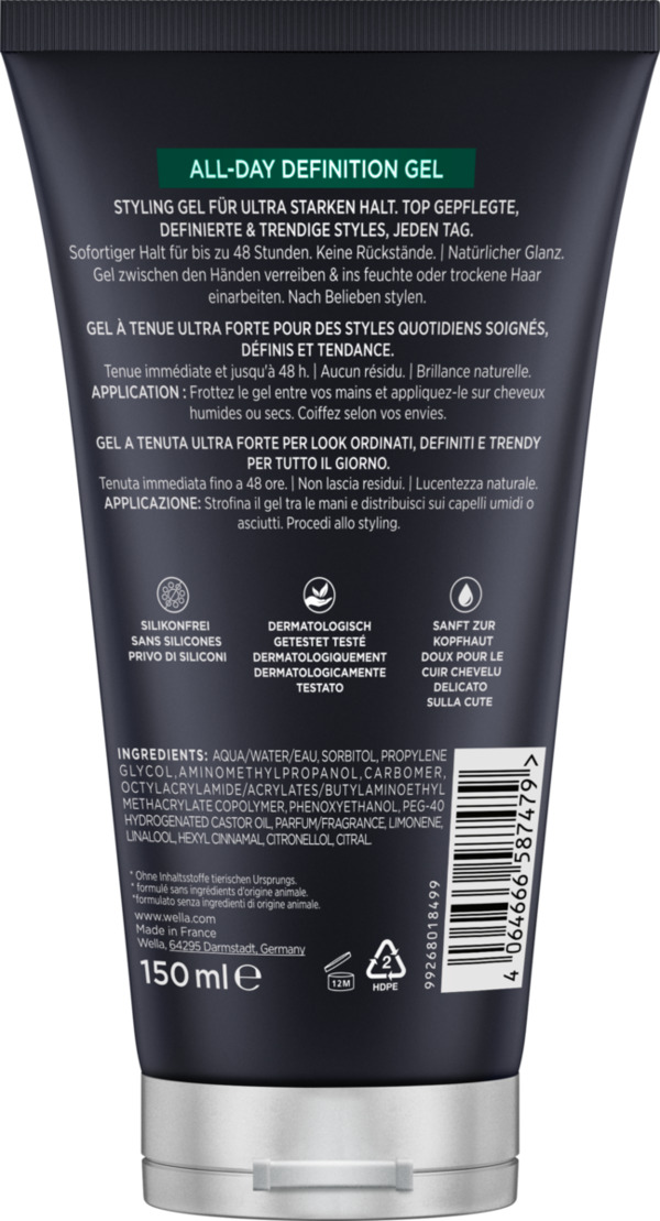 Bild 2 von Wella Wellaflex Men All-Day Definition Haargel