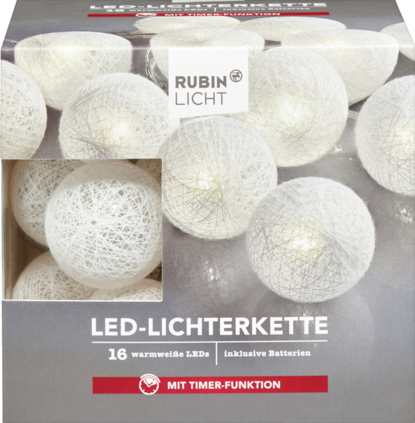 Bild 1 von RUBIN LICHT LED-Lichterkette mit Stoffbällen
