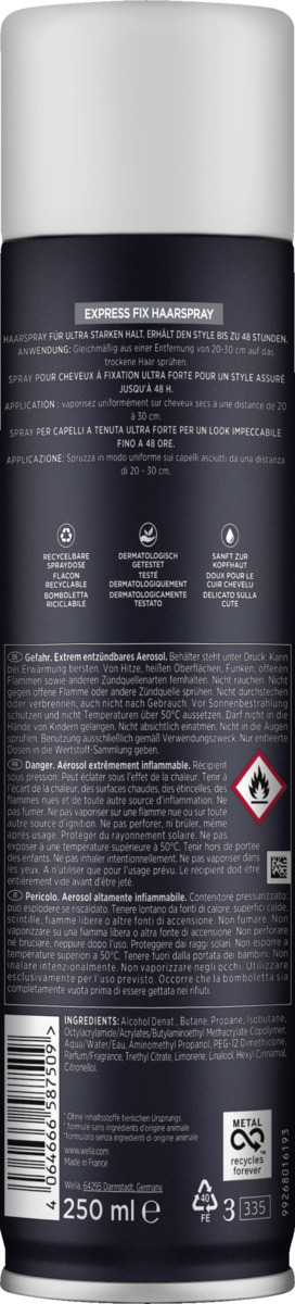 Bild 2 von Wella Wellaflex Men Haarspray Express Fix Ultra Starker Halt