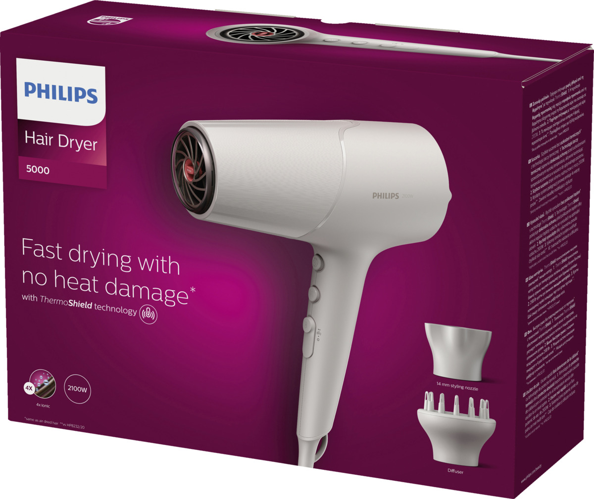 Bild 1 von PHILIPS Haartrockner 5000 BHD512/20 weiß