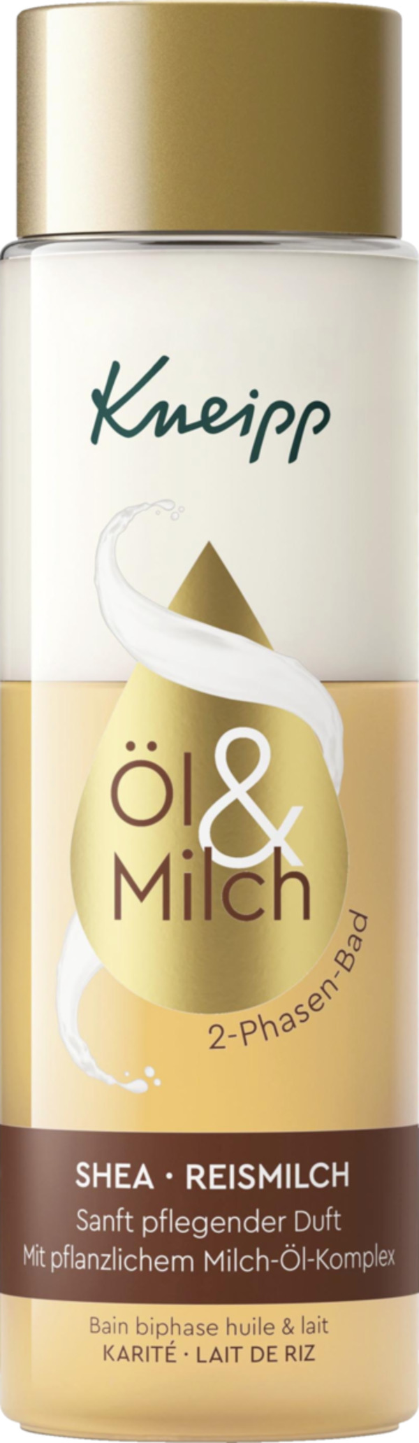Bild 1 von Kneipp Öl & Milch 2-Phasen-Bad Shea Reismilch
