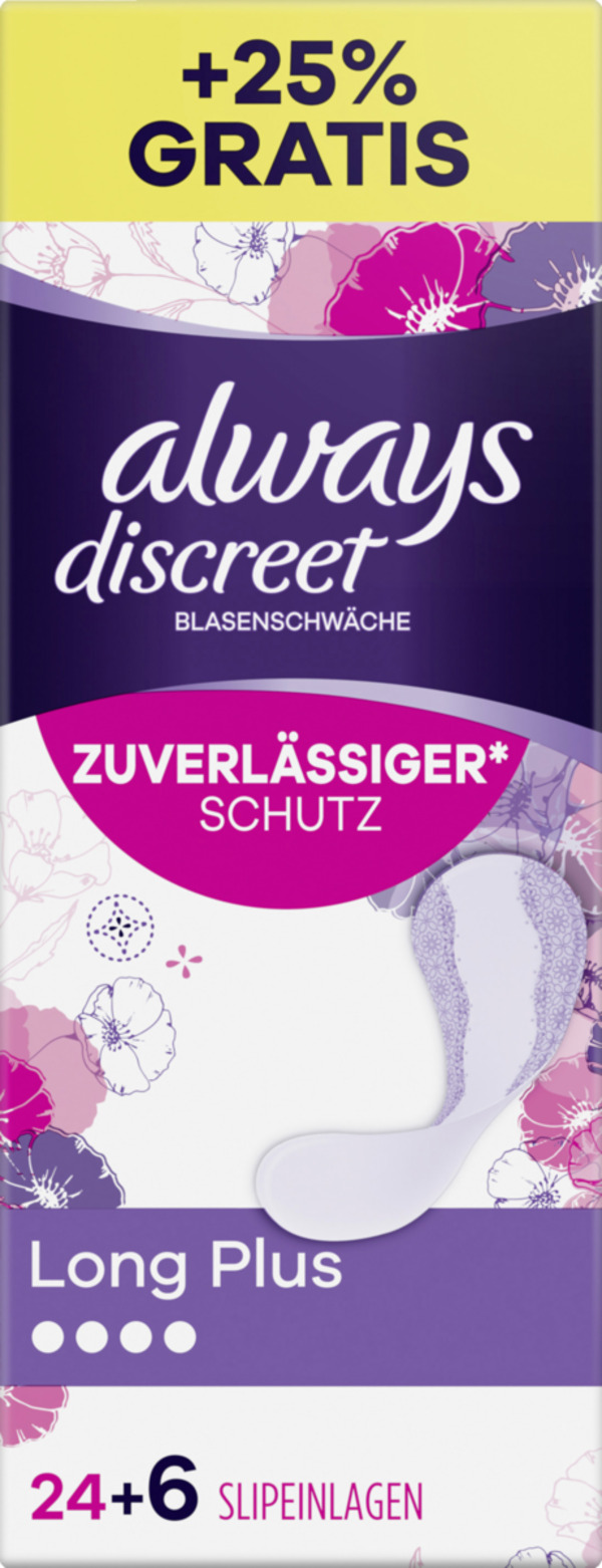 Bild 1 von Always Discreet Inkontinenz Slipeinlage Long Plus