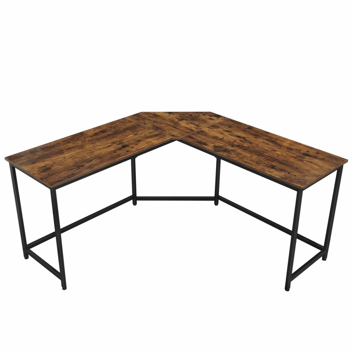 Bild 1 von VASAGLE L-förmiger Computertisch, einfache Montage, vintagebraun-schwarz