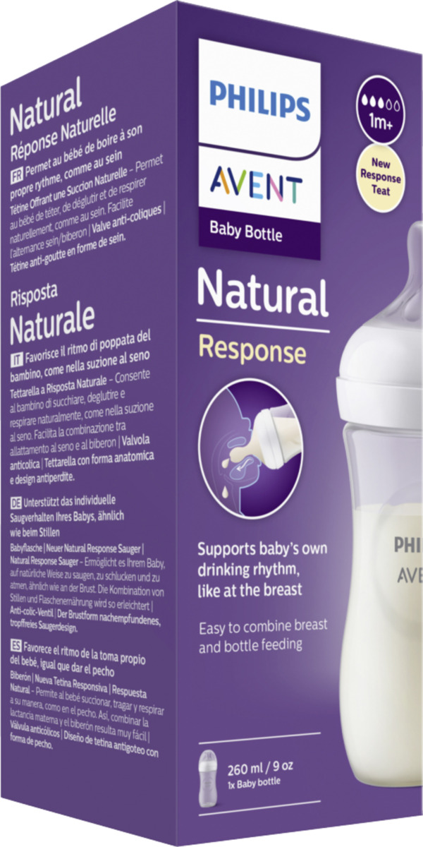 Bild 1 von PHILIPS AVENT SCY903/01 Natural Response Babyflasche ab 1 Monat