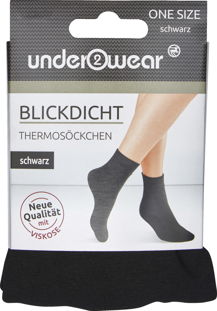 Bild 1 von under2wear Thermo Söckchen one size schwarz