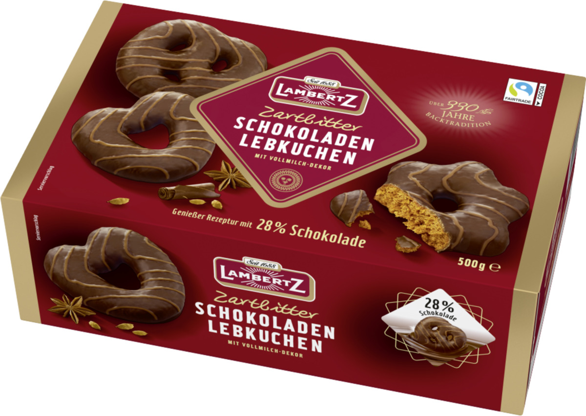 Bild 1 von Lambertz Zartbitter Schokoladen Lebkuchen