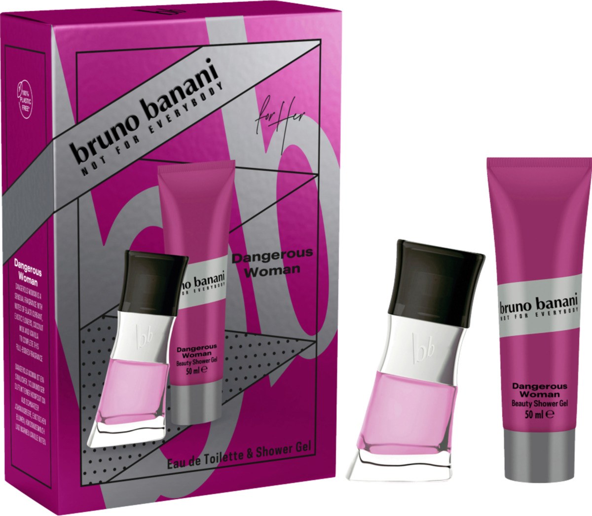 Bild 2 von bruno banani Geschenkset DANGEROUS WOMAN Eau de Toilette + Shower Gel