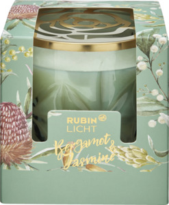 RUBIN LICHT Duftglas mit Golddeckel Bergamot & Jasmine