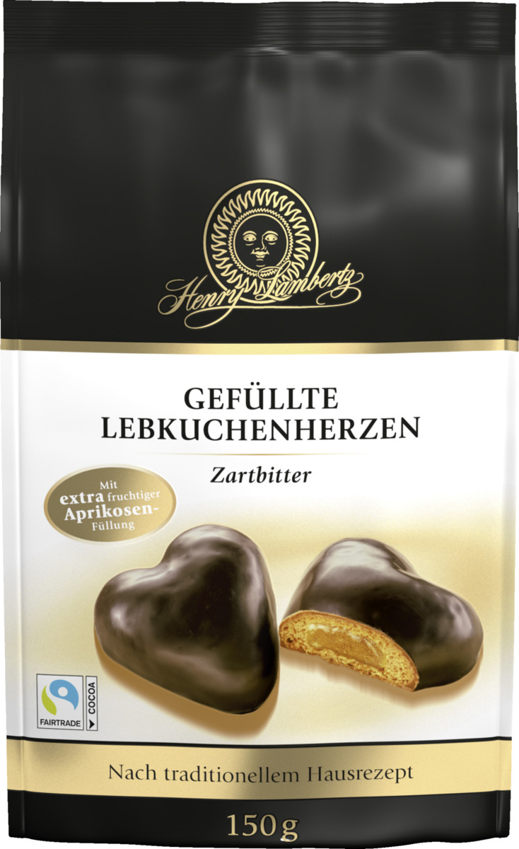 Bild 1 von Lambertz Lebkuchen-Herzen gefüllt Zartbitter