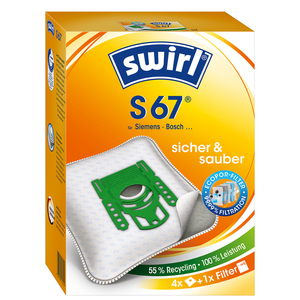 Swirl® MicroPor® Plus Staubsaugerbeutel S 67
