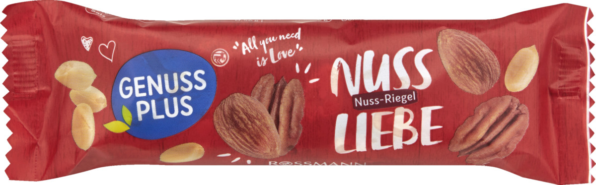 Bild 1 von GENUSS PLUS Nussriegel Nuss Liebe