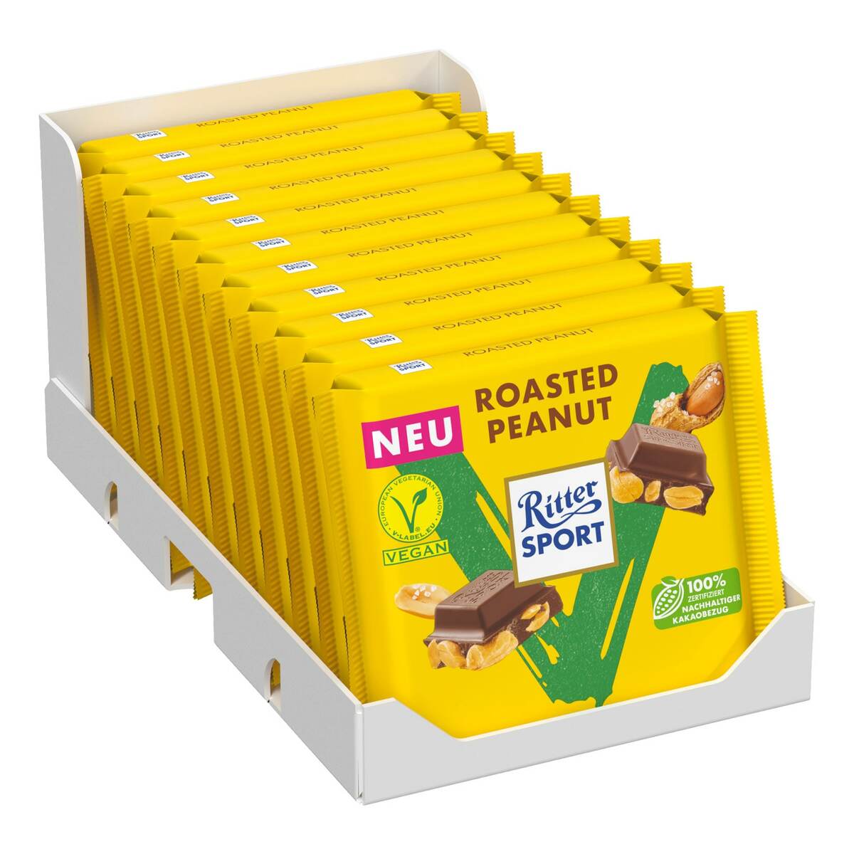 Bild 1 von Ritter Sport Vegan Roasted Peanut 100 g, 11er Pack