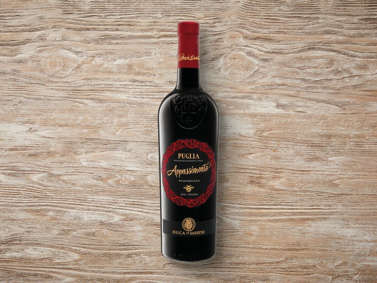 Duca Di Sasseta Appassimento Puglia IGP Rotwein Halbtrocken Von Lidl