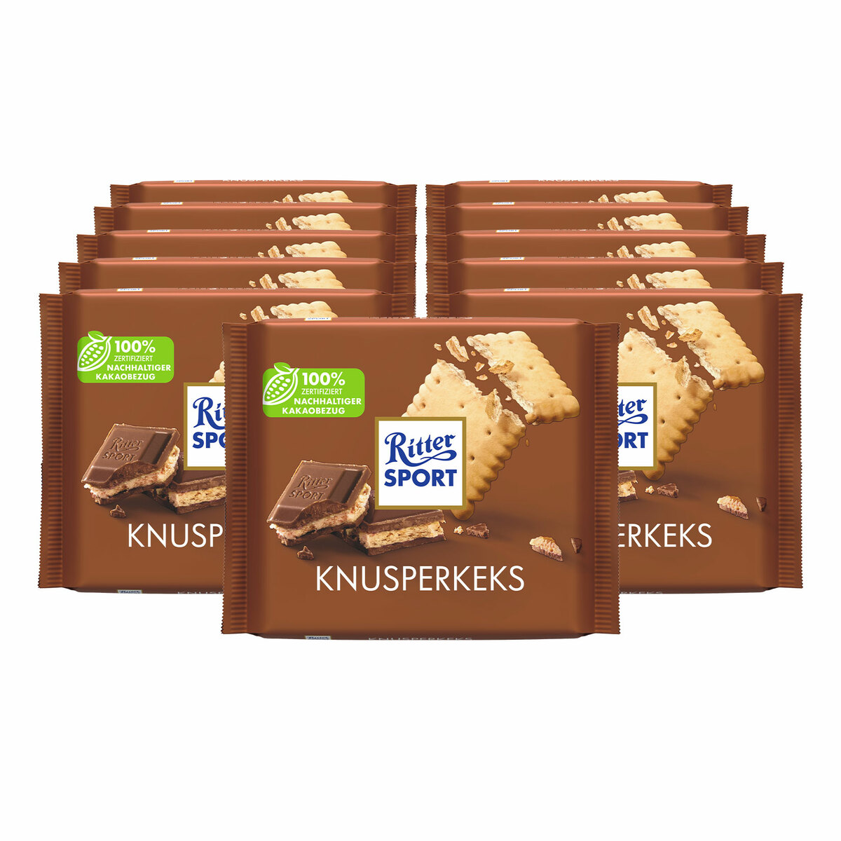 Bild 1 von Ritter Sport Knusperkeks 100 g, 11er Pack