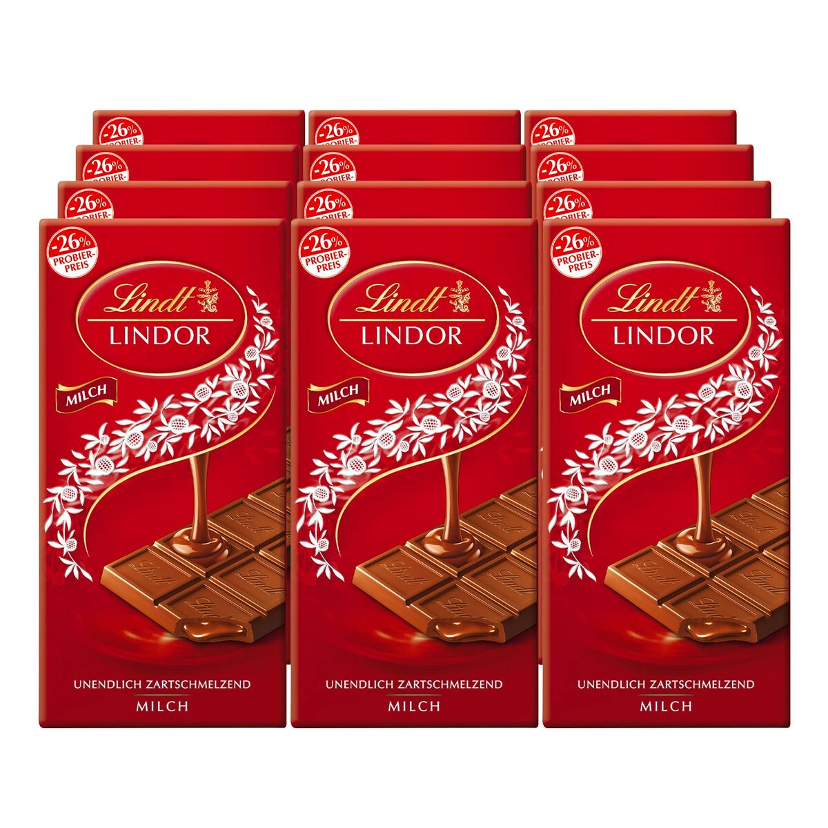 Lindt Lindor Milch Tafel 100 G 12er Pack Von Netto Marken Discount