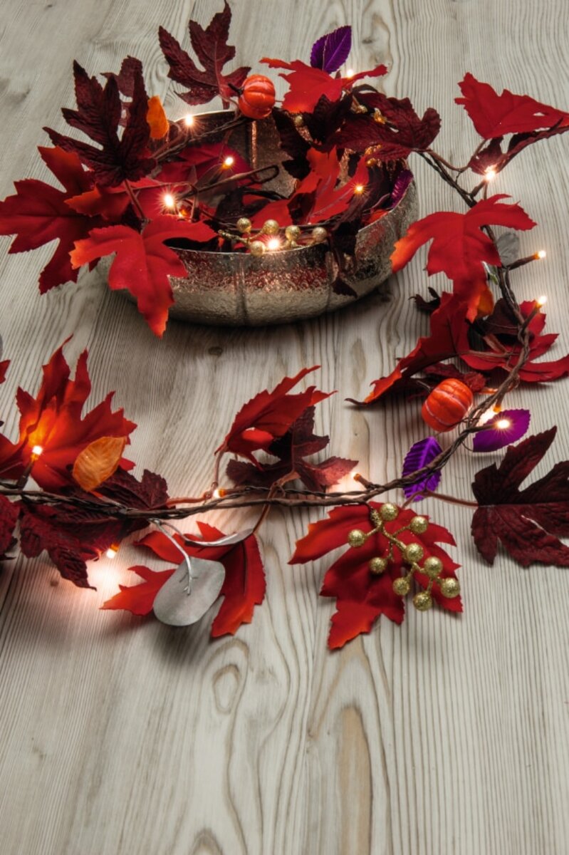 Bild 1 von Dekor LED Herbstgirlande - versch. Ausführungen -Herbstblätter