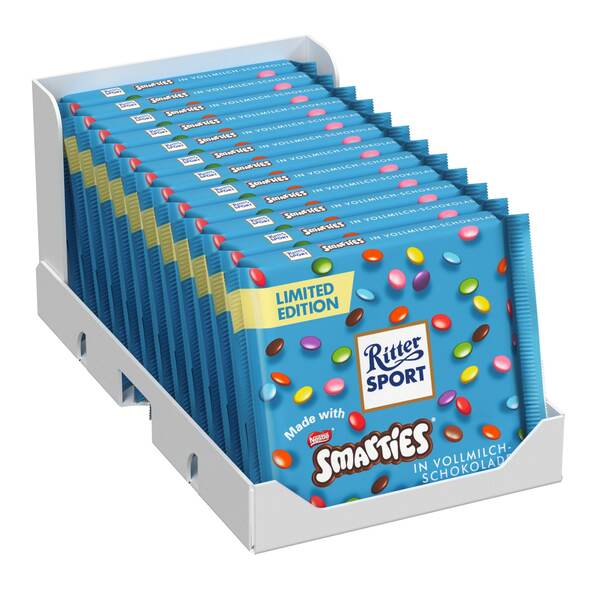 Bild 1 von Ritter Sport Smarties Vollmilch 100 g, 12er Pack