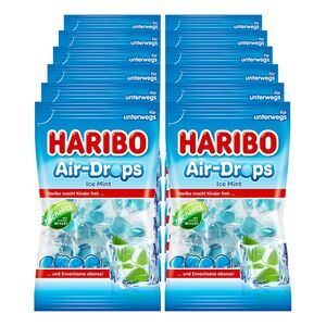 Haribo Air-Drops Ice Mint 100 g, 12er Pack
