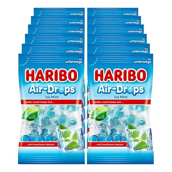 Bild 1 von Haribo Air-Drops Ice Mint 100 g, 12er Pack