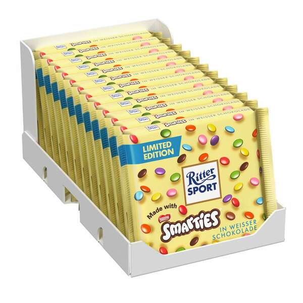 Bild 1 von Ritter Sport Smarties Weiss 100 g, 12er Pack