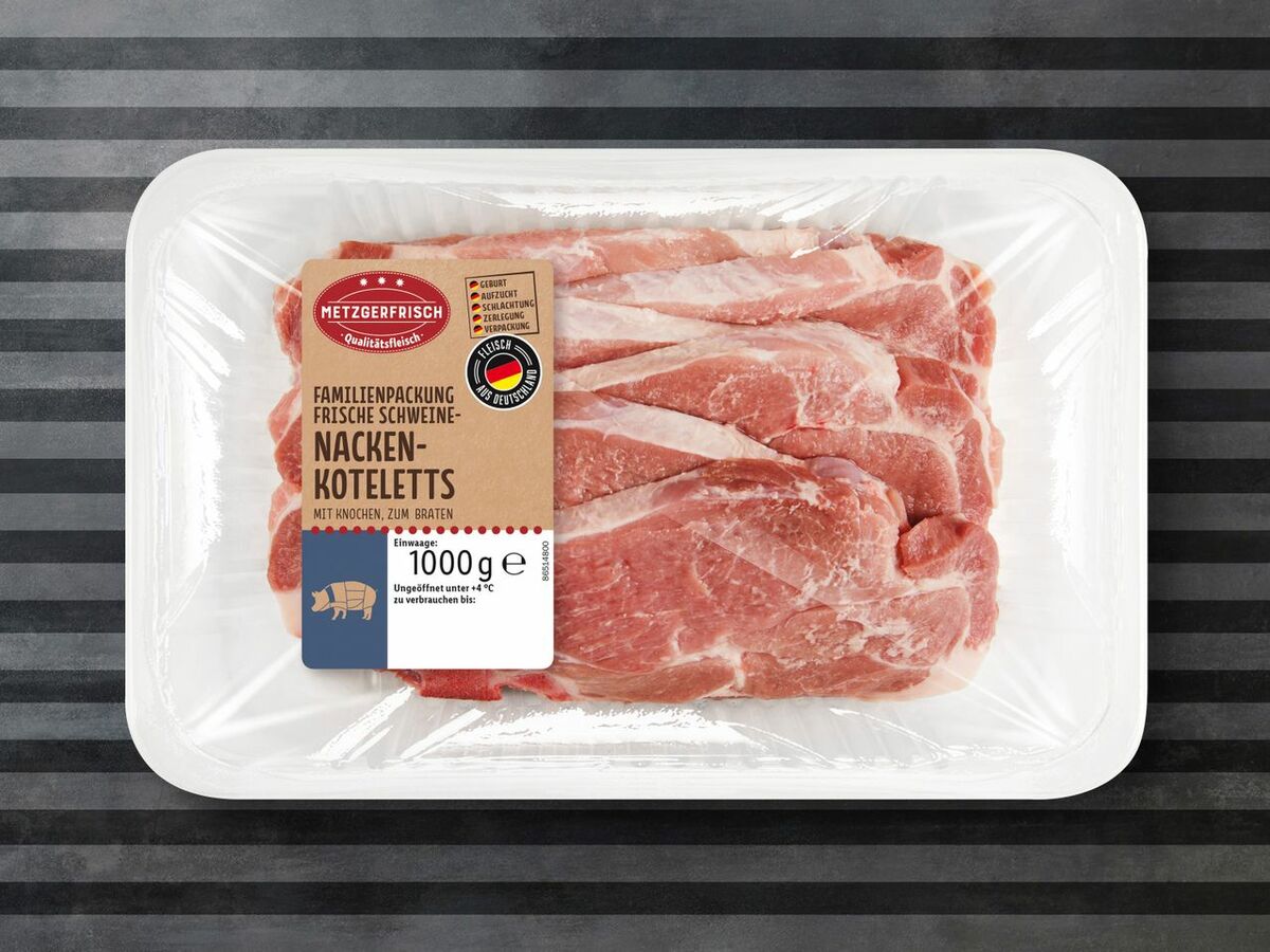 Metzgerfrisch Frische Schweine-Nackenkoteletts XXL von Lidl ansehen!