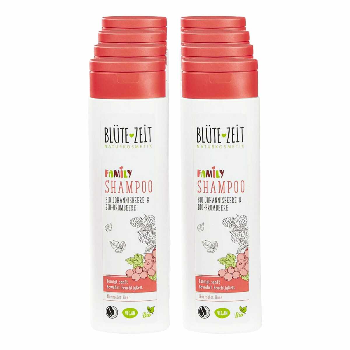 Bild 1 von BLÜTE-ZEIT Shampoo Family 300 ml, 8er Pack