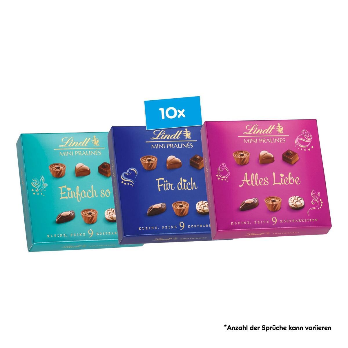Bild 1 von Lindt Mini Pralinés 44 g, 10er Pack