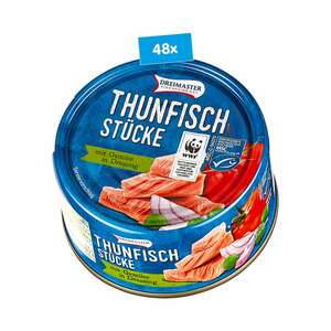 Dreimaster Thunfischstücke mit Gemüse in Dressing 185 g, 48er Pack