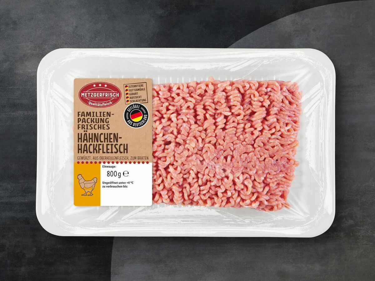 Metzgerfrisch Frisches Hähnchen-Hackfleisch XXL von Lidl ansehen! Metzgerfrisch Frisches Hähnchen-Hackfleisch XXL von Lidl ansehen!