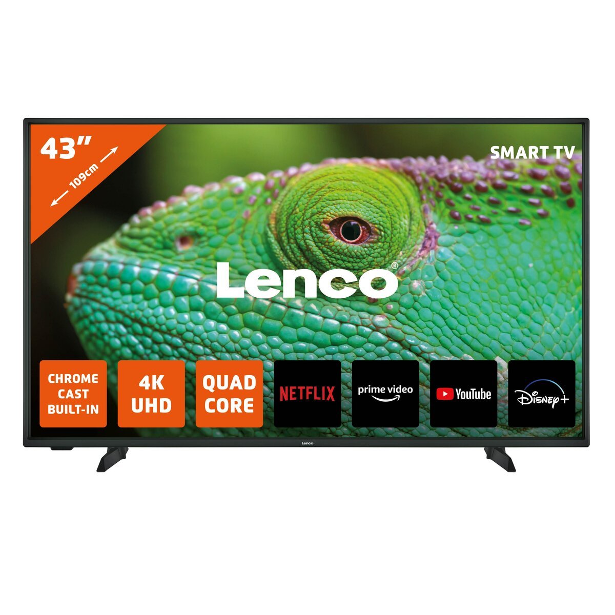 Bild 1 von Lenco LED-4353BK - 43-Zoll 4K Android-Smart-TV, schwarz