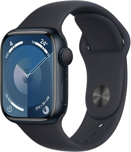 Watch Series 9 (41mm) GPS Smartwatch Aluminium mit Sportarmband S/M mitternacht/mitternacht
