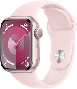Watch Series 9 (41mm) GPS Smartwatch Aluminium mit Sportarmband S/M rosé/hellrosa