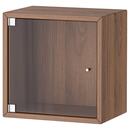 Bild 1 von EKET  Wandschrank mit Vitrinentür, braun Nussbaumnachbildung