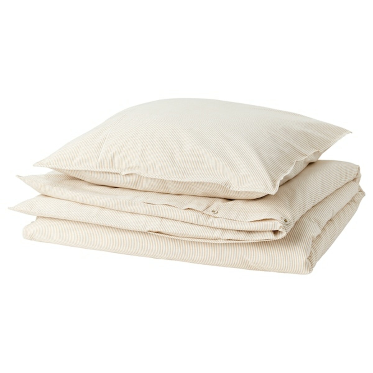 Bild 1 von BERGPALM  Bettwäsche-Set, 2-teilig, gelb/weiß/gestreift