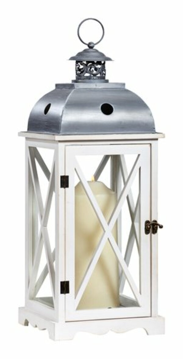 Bild 2 von Laterne BOB B22xL22xH58cm weiß