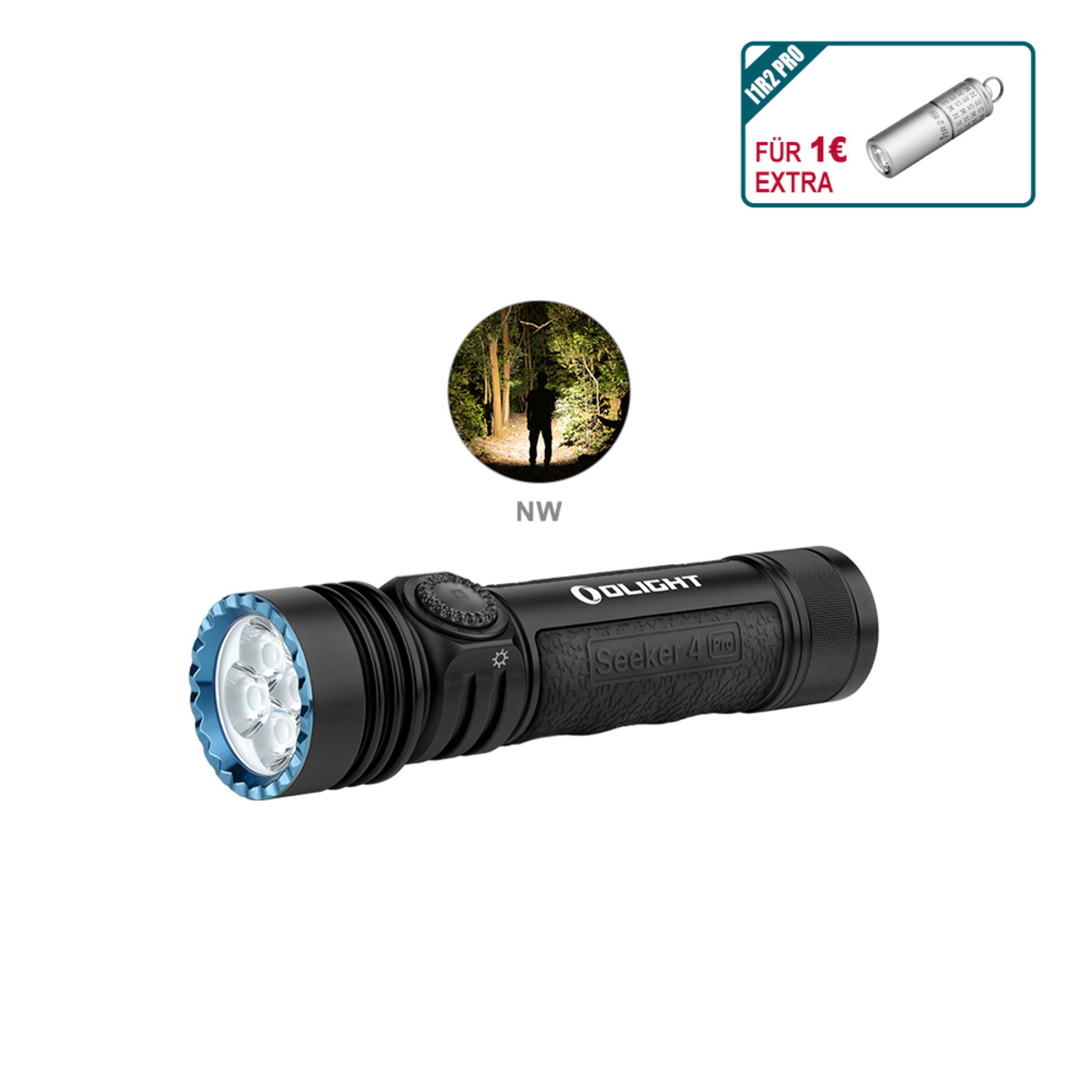 Olight Seeker 4 Pro LED Taschenlampe 4600 Lumen 260 Meter ansehen!