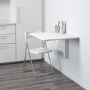 Bild 2 von NORBERG / NISSE  Tisch und Stuhl, weiß/verchromt weiß