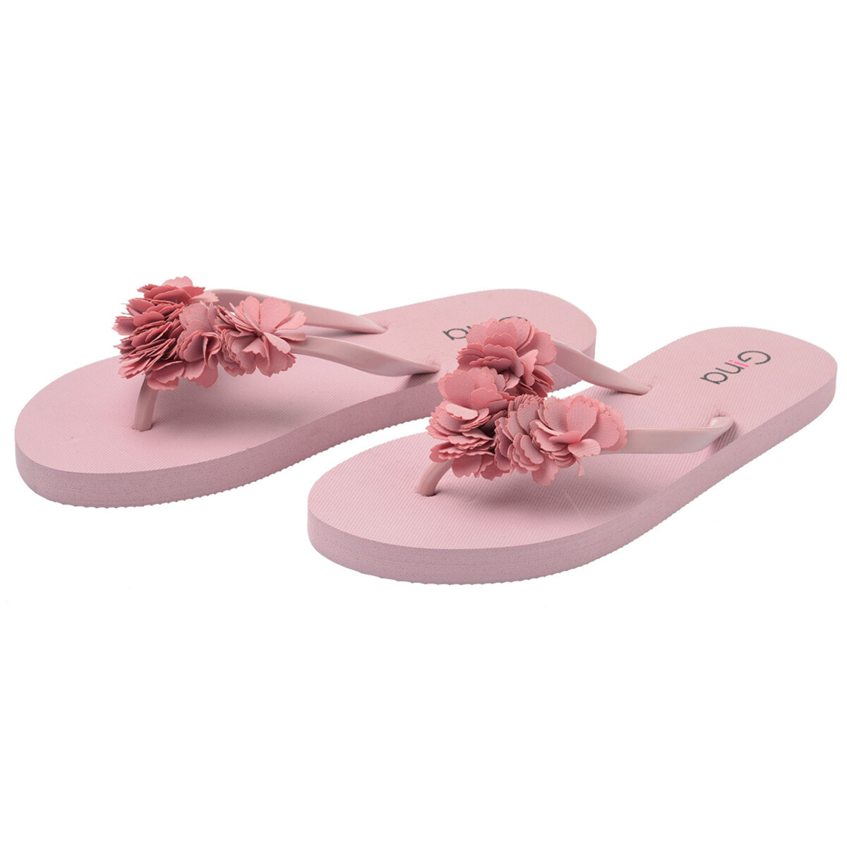 Bild 1 von Damen Zehensandalen mit Blüten-Applikation