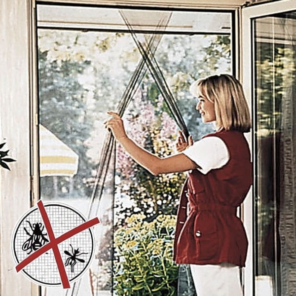 Bild 1 von Insekten-Schutz für Türen 2tlg., weiß, 60x210 cm