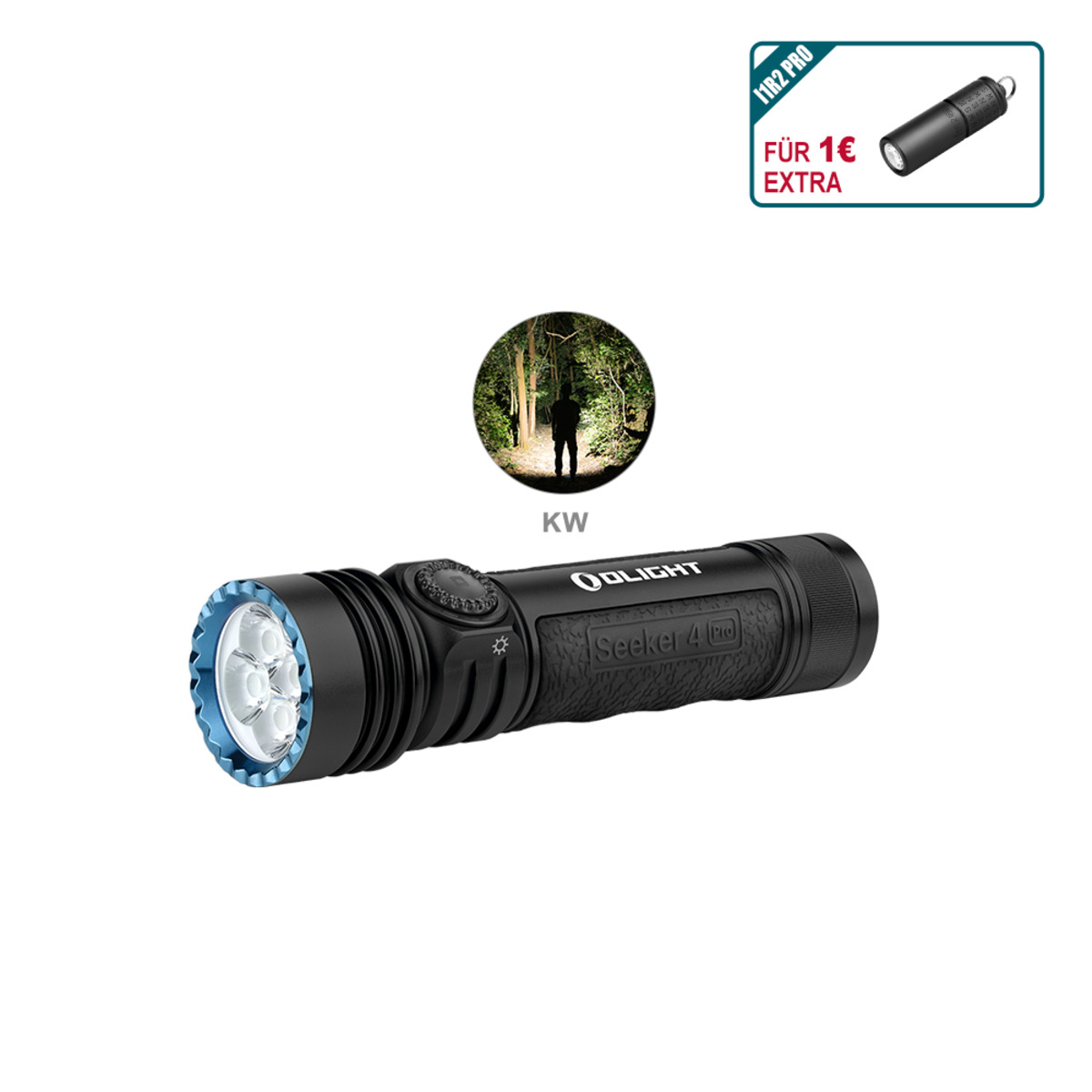 OLIGHT Seeker 4 Pro LED Torch With Holster, 4600 Lumens, 260