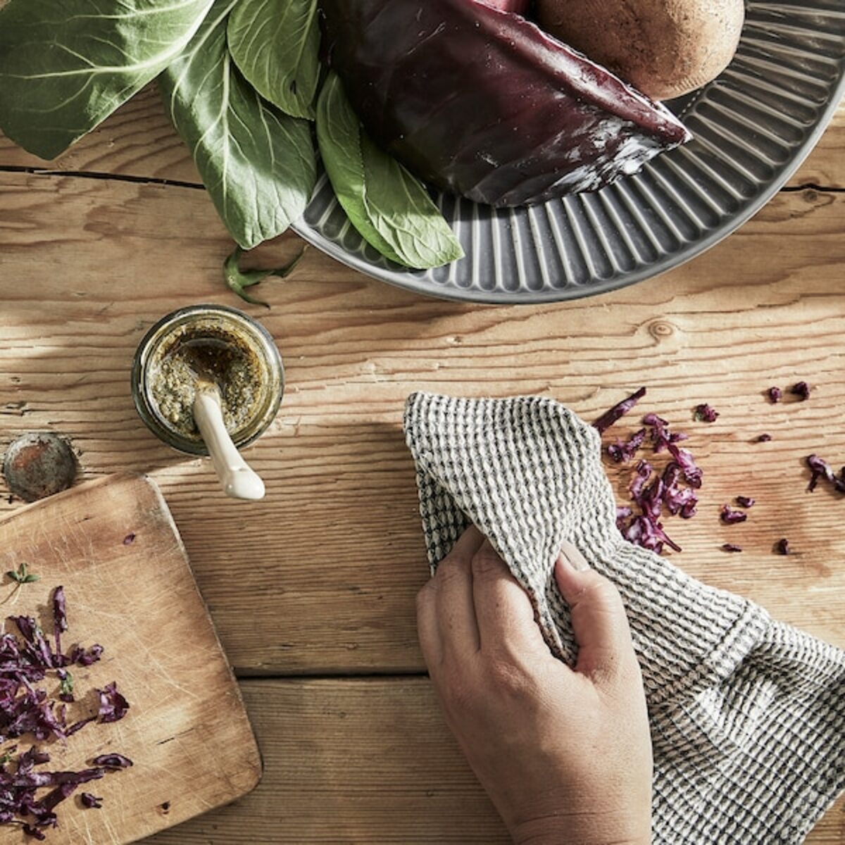 Bild 4 von MARIATHERES  Spültuch, grau/beige