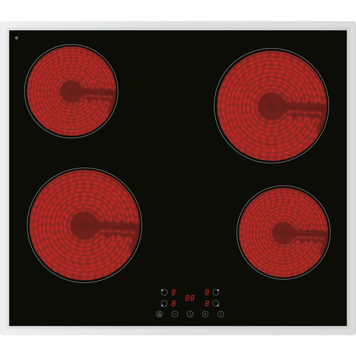 Bild 1 von PKM GLASKERAMIKKOCHFELD Schwarz, Edelstahl
