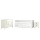 Bild 1 von HEMNES  Schlafzimmermöbel 3er-Set, weiß gebeizt