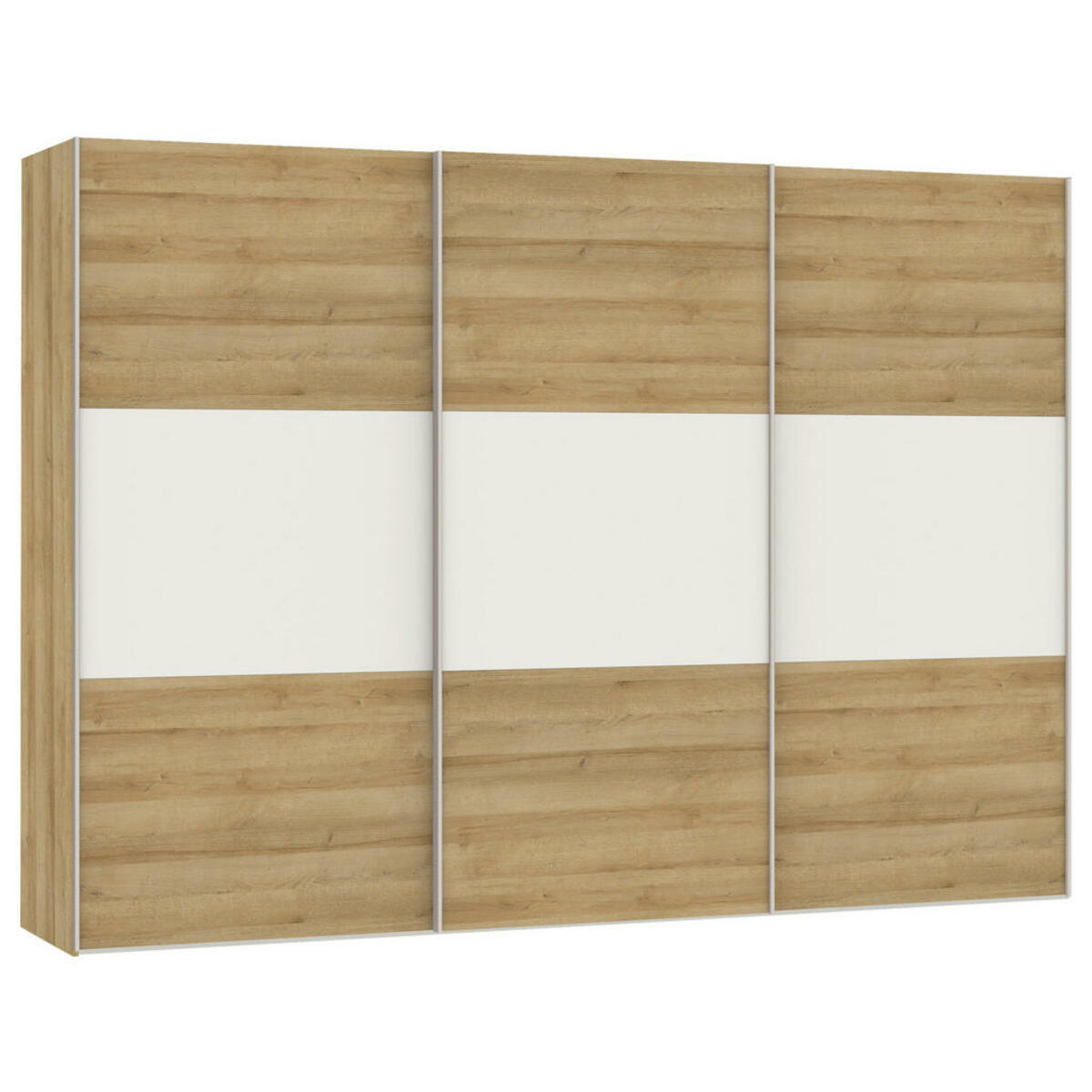 Bild 1 von Carryhome SCHWEBETÜRENSCHRANK Weiß, Eiche