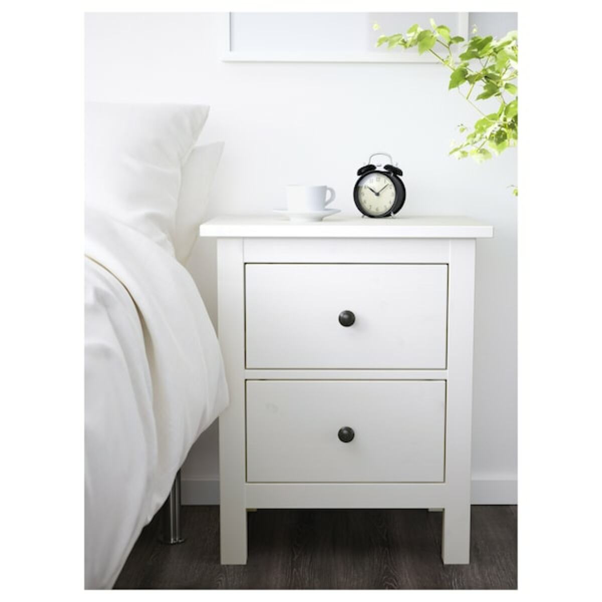 Bild 4 von HEMNES  Schlafzimmermöbel 3er-Set, weiß gebeizt