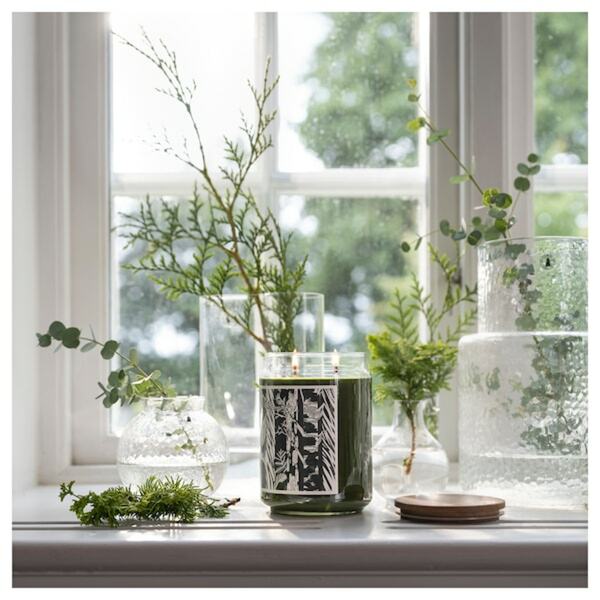 Bild 3 von JÄMTSKOGEN  Duftkerze im Glas, 2 Dochte/Deckel, Zypresse & Eukalyptus/dunkelgrün