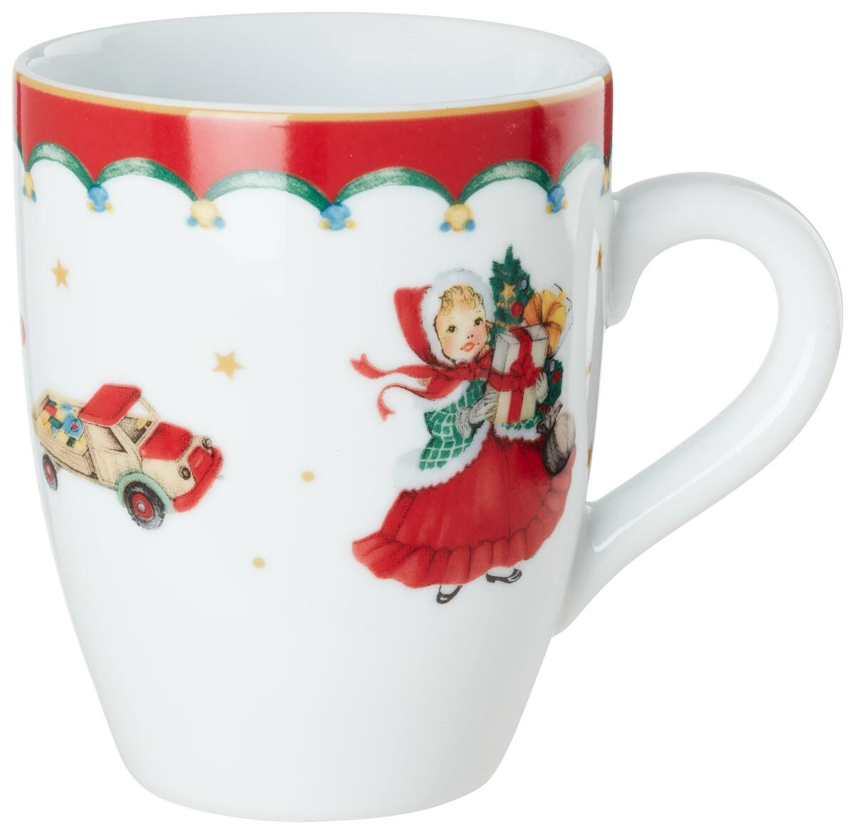 Bild 1 von Kaffeebecher XMAS in Rot/Weiß Ø ca. 8,6cm